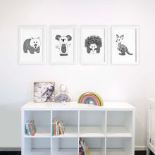 Australian animals nursery prints by Hayley Lauren Design