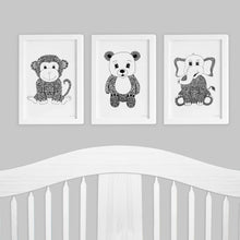 set of art prints for nursery or baby room