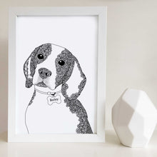 Beagle art drawing zentangle 