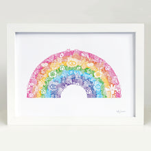 Rainbow art print by Hayley Lauren Design for kids bedrooms